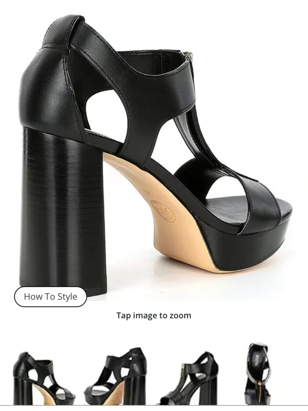 Michael Kors Berkeley Sandals Black Size 7 - New In Box ! - Picture 2 of 7